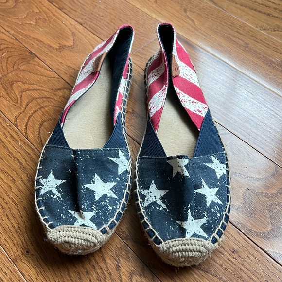 Sperry USA red white & blue espadrilles - Picture 1 of 2
